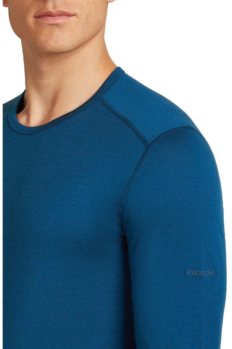 Oasis Long Sleeve Wool Base Layer T-Shirt, Alternate, color, ATLANTIS