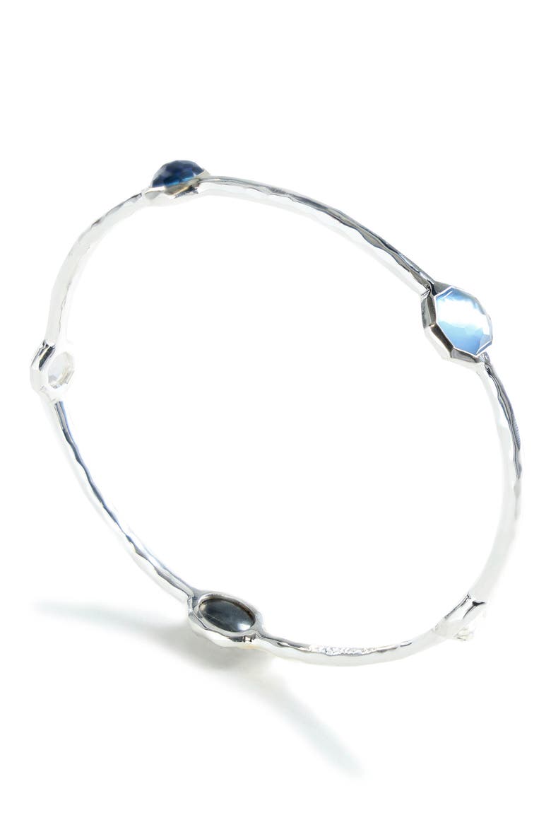 Wonderland 5-Stone Bangle Bracelet, Alternate, color, SAVOY