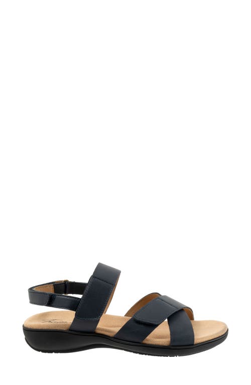 Trotters River Slingback Sandal In Navy