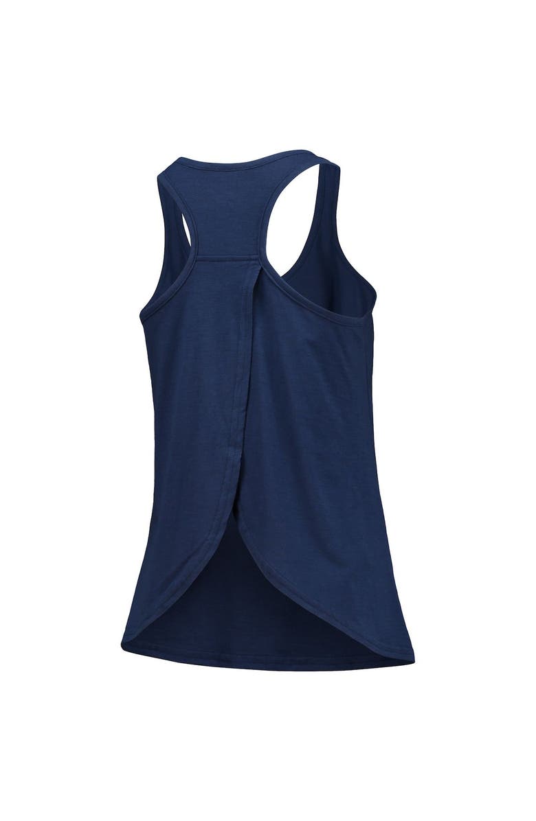 BOXERCRAFT Women's Navy Toledo Mud Hens Charm Scoop Neck Racerback Tank Top, Alternate, color, 