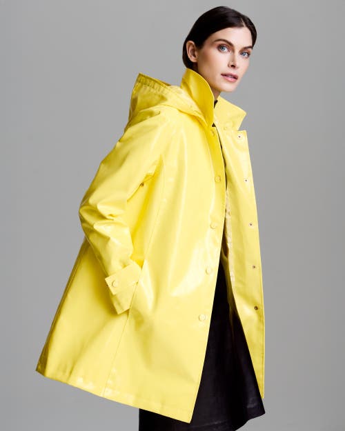 Jane Post Iconic Princess Rain Slicker In Sunflower Yellow