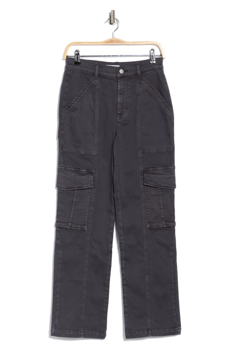 Vigoss High Waist Straight Leg Twill Cargo Pants, Alternate, color, 