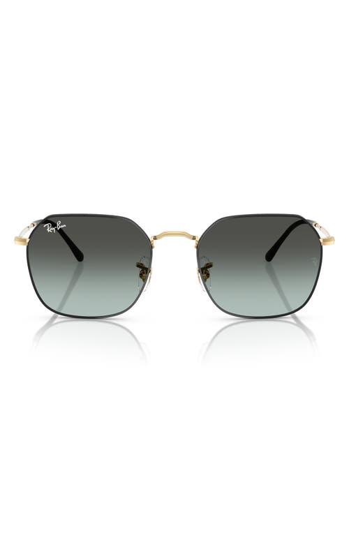 Ray Ban Jim Sunglasses Arista Frame Blue Lenses 55-20 In Black Blue