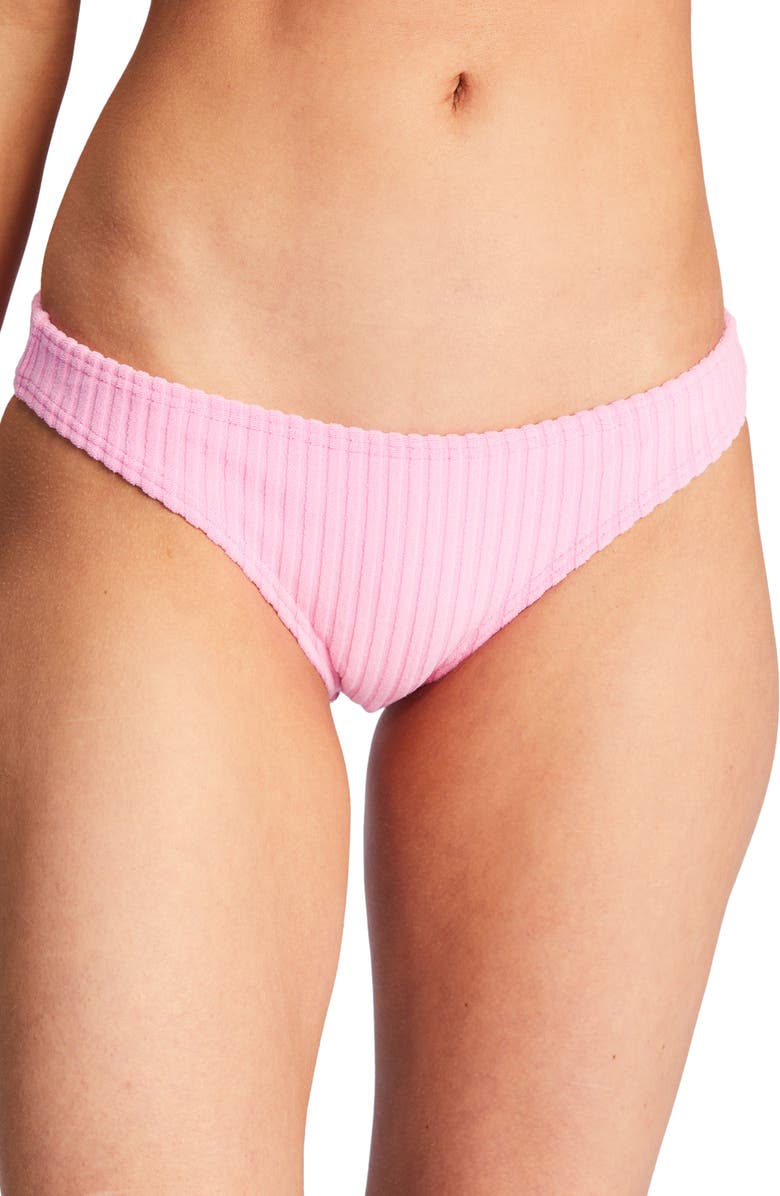 Billabong In the Loop Isla Bikini Bottoms, Alternate, color, Pink Skies