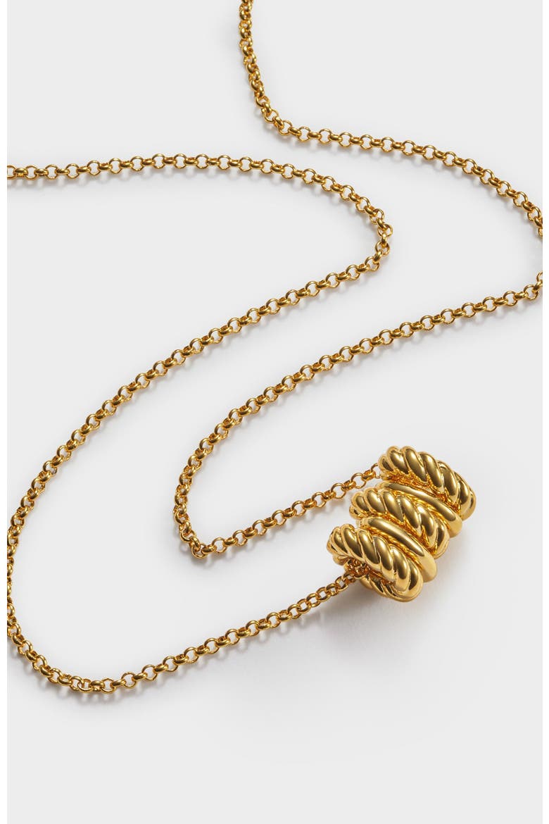 Laia Necklace, Alternate, color, Gold