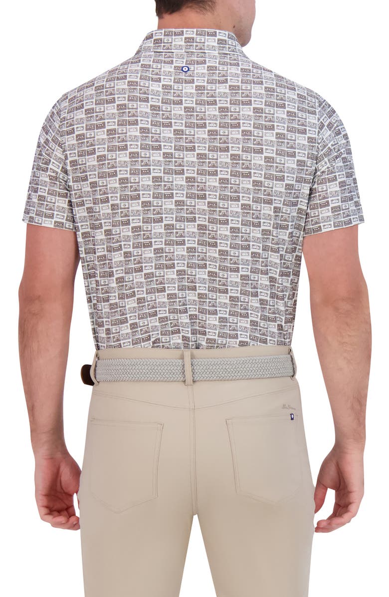 Ben Sherman Cassette Tapes Tech Jersey Golf Polo, Alternate, color, Grey