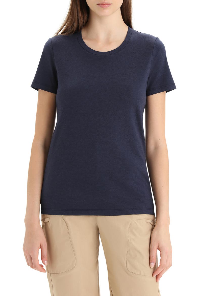 Central Merino Blend T-Shirt, Main, color, MIDNIGHT NAVY