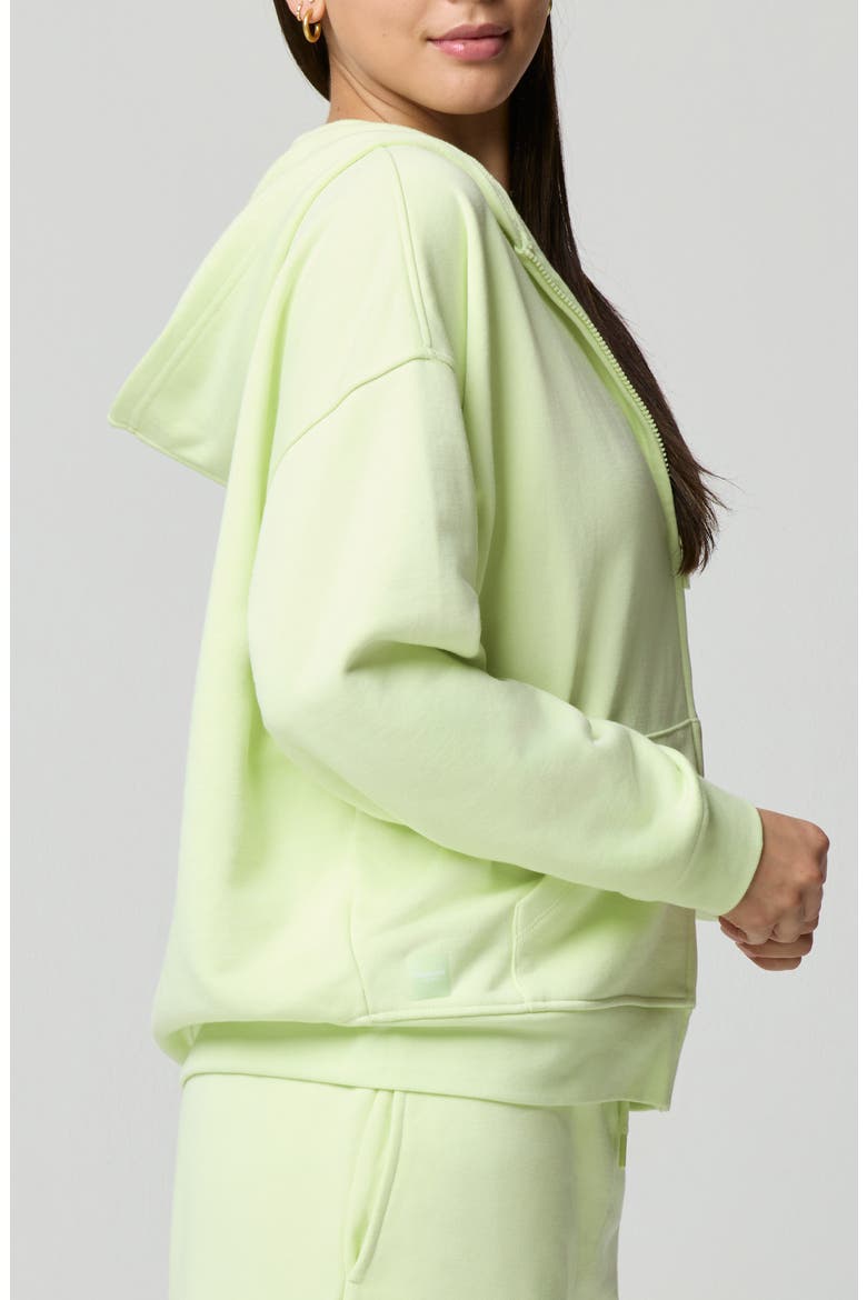 Cozy Crush Oversize Zip Hoodie, Alternate, color, CITRINE