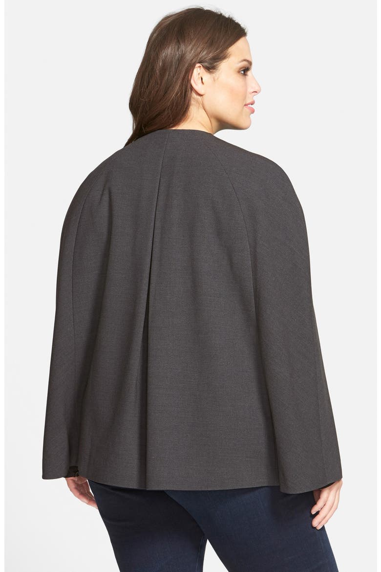 Twill Cape, Alternate, color, GREY DARK CHARCOAL HEATHER