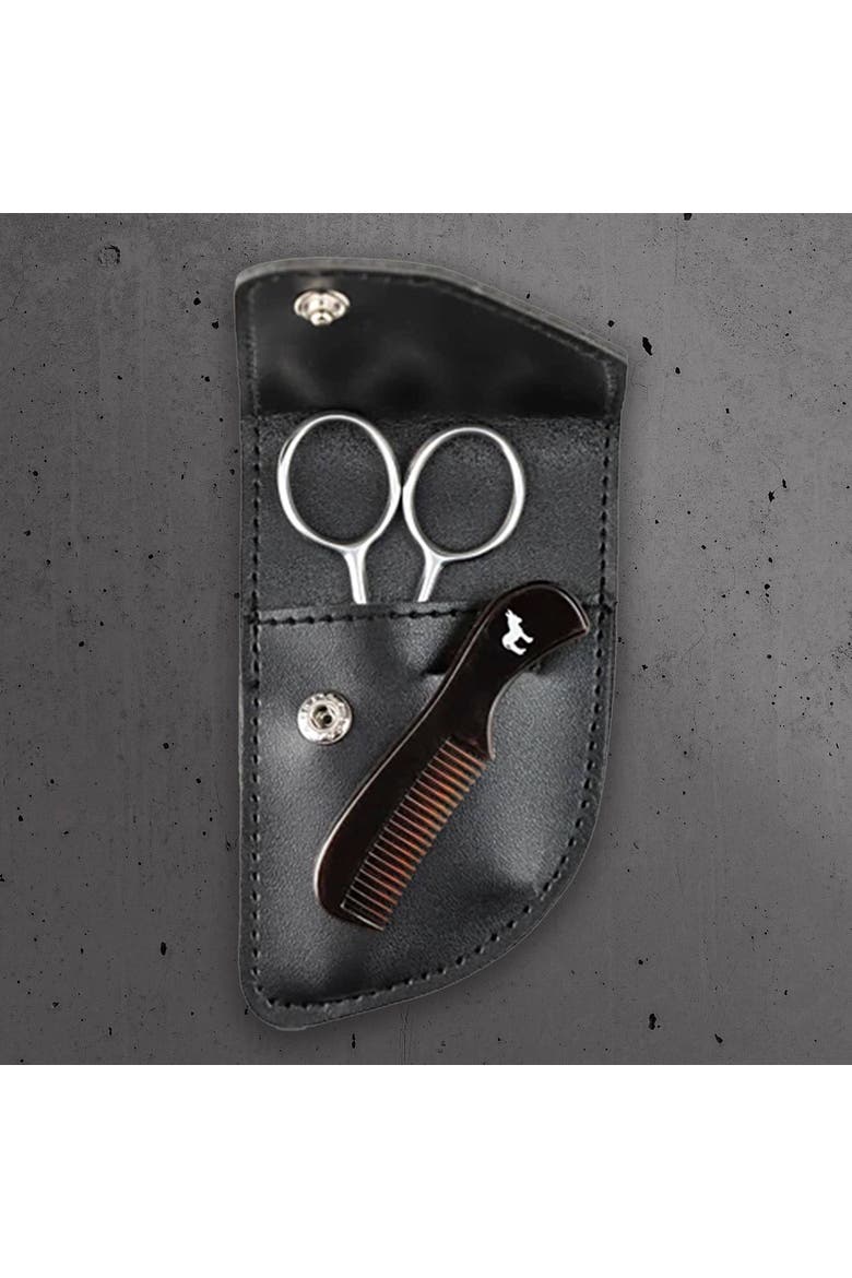 Beard Care Comb & Scissors Kit, Alternate, color, None