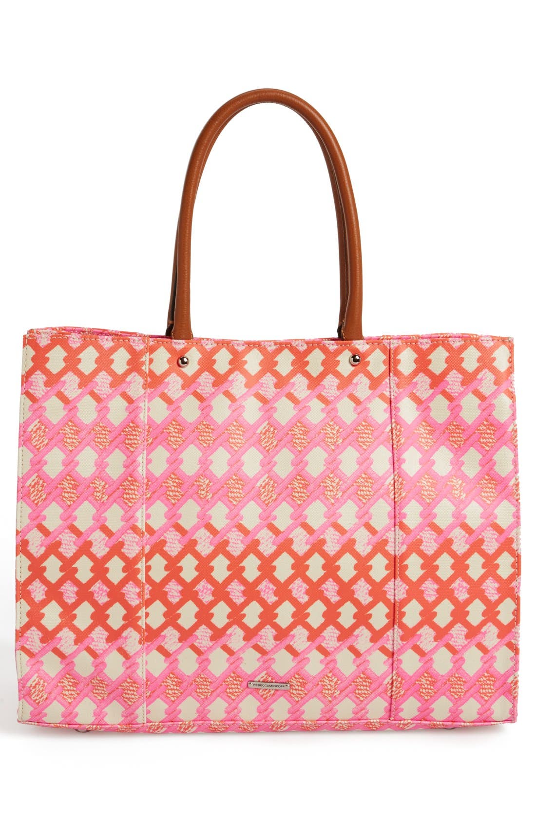 'MAB' Tote, Alternate, color, PINK/ ORANGE PRINT