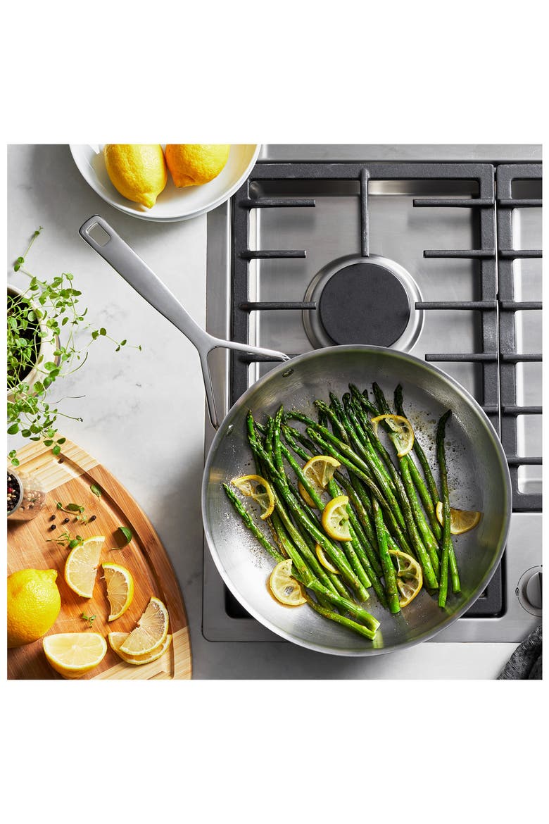 Essential 11-Inch 5-Ply Stainless Steel Skillet, Alternate, color, STAINLESS STEEL