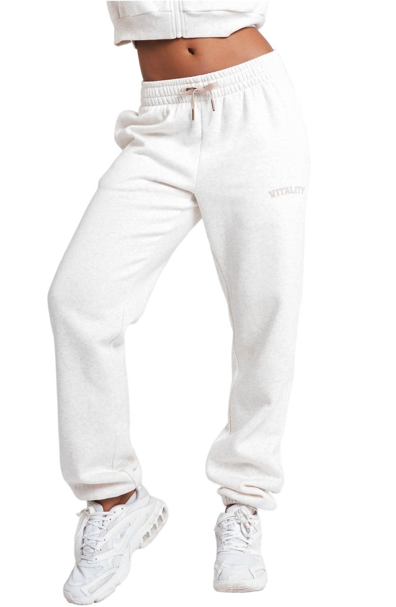 Vitality Cozy Uni Jogger, Alternate, color, Oat Marl