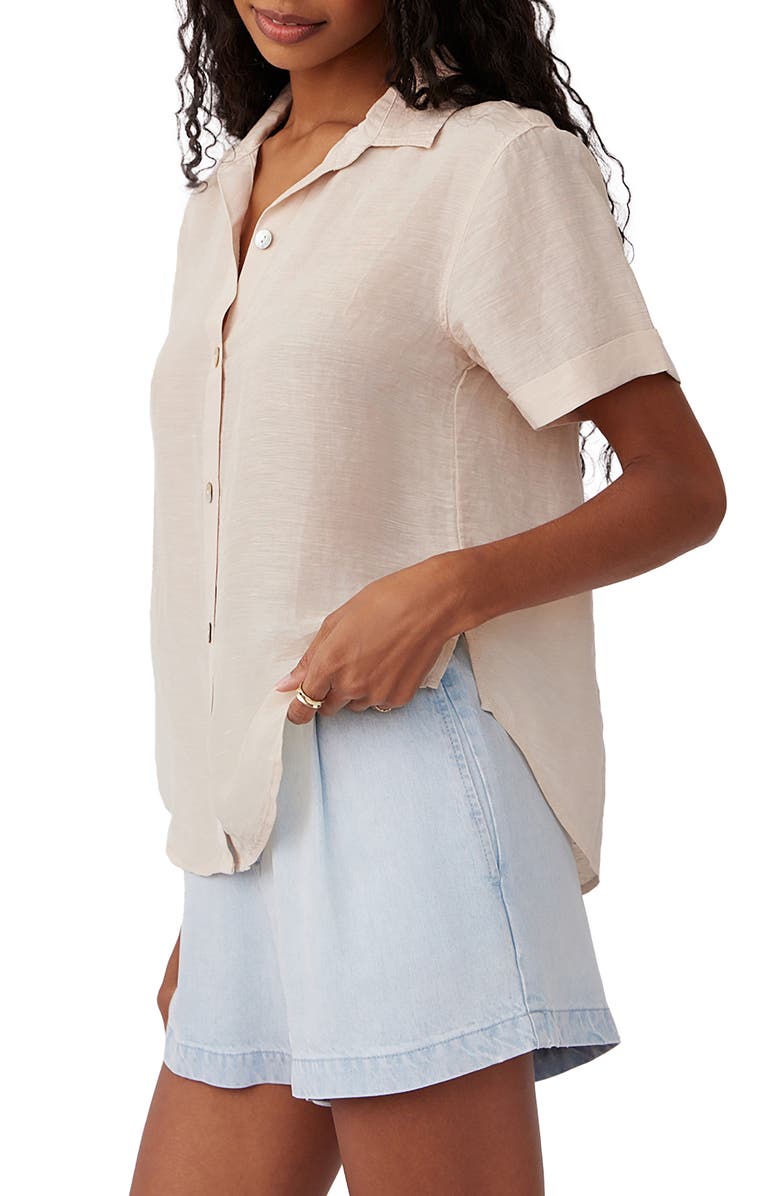 Bella Dahl Cuffed Short Sleeve Shirt, Alternate, color, 