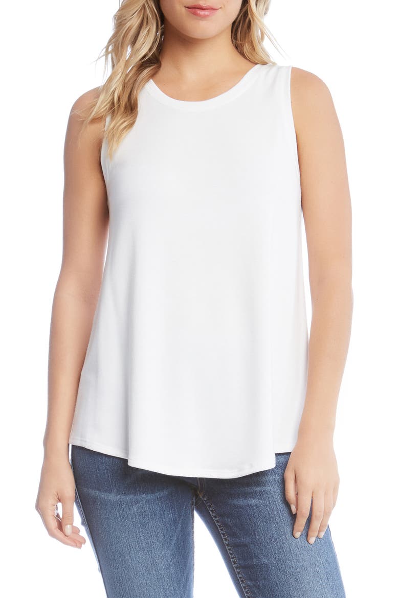 French Terry Tank, Main, color, WHITE