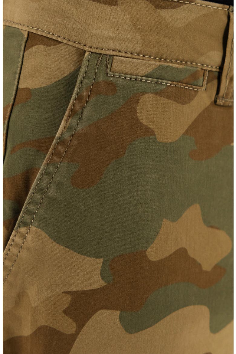 Camo Print 7-Inch Performance Stretch Chino Shorts, Alternate, color, DUSTY CAMO