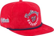 New Era Men's New Era Red Washington Nationals Full Circle Corduroy Golfer Adjustable Hat