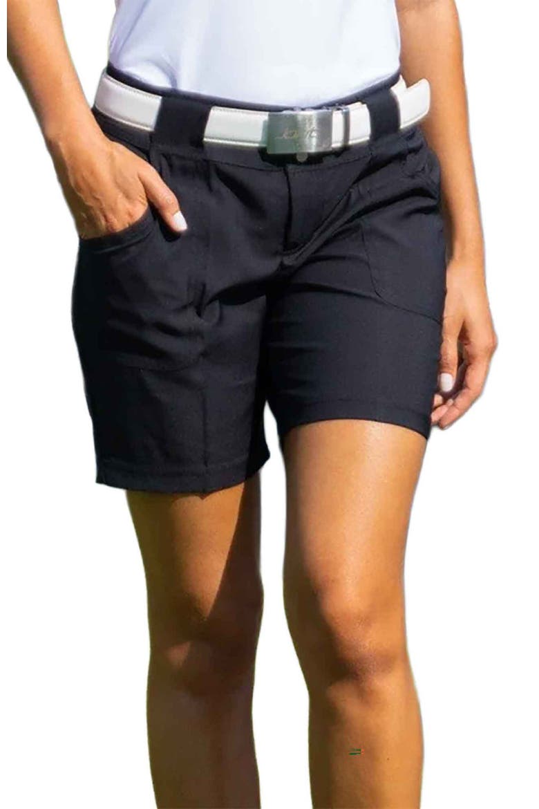 Everyday 7.5 inch Womens Golf Shorts, Main, color, Black