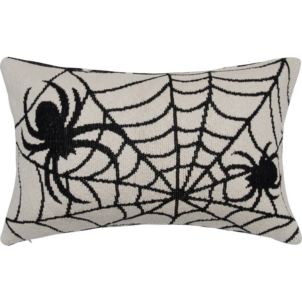 C & F Home C&f Home Halloween Spider Web Motif Accent Throw Pillow 16" X 24" In Neutral