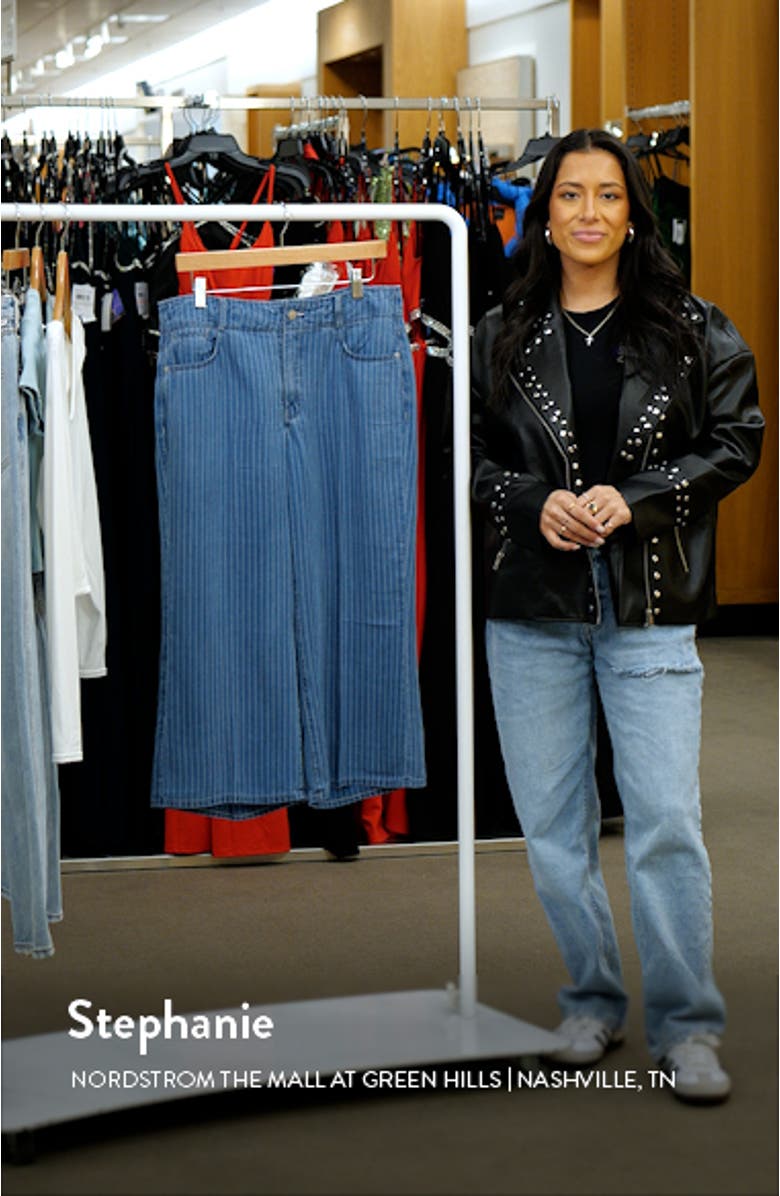 Brigitte High Waist Capri Wide Leg Jeans, sales video thumbnail