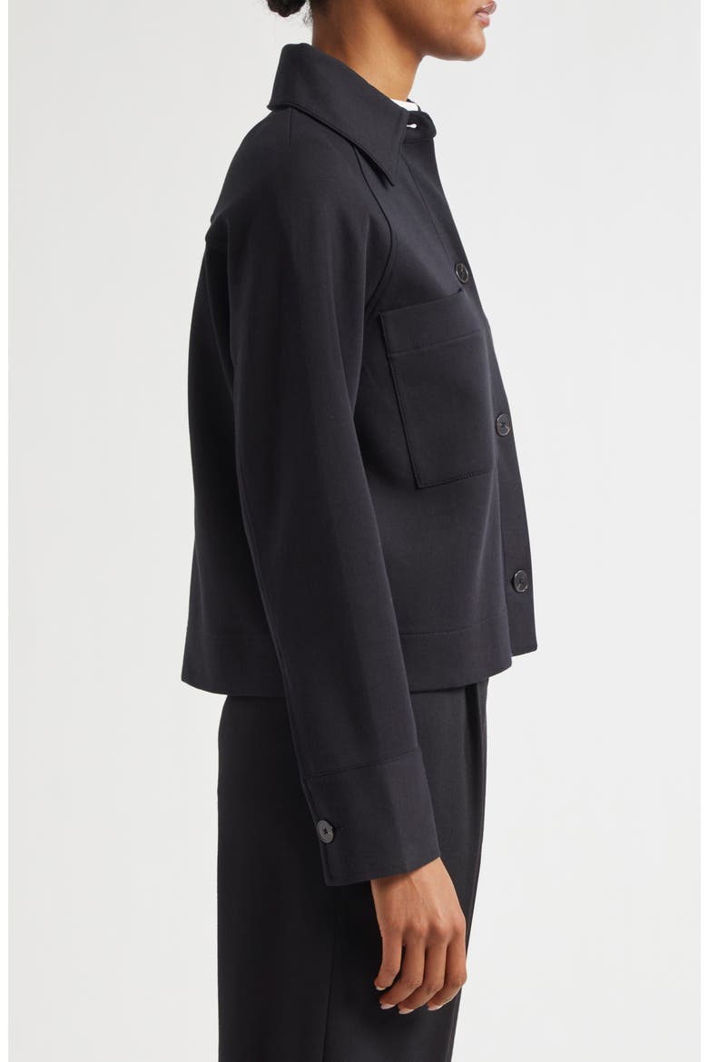 Cotton Blend Chore Jacket, Alternate, color, BLACK