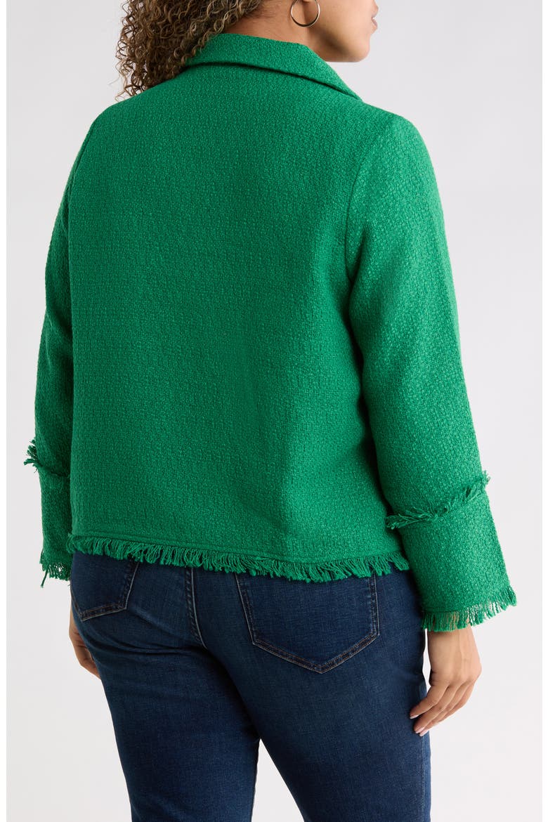 Trista Tweed Blazer, Alternate, color, KELLY-GREEN