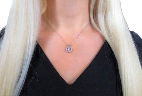 Hollywood Sensation Cubic Zirconia Necklace And Earring Set In Silver