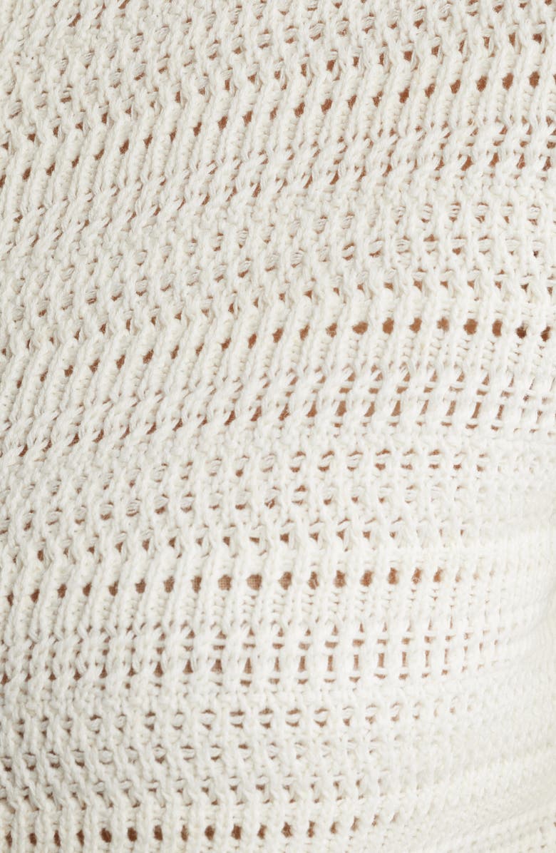 KOBI HALPERIN Taza Linen & Cotton Cardigan, Alternate, color, Ivory