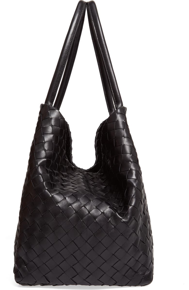 Bottega Veneta Intrecciato Leather Shoulder Tote, Alternate, color,