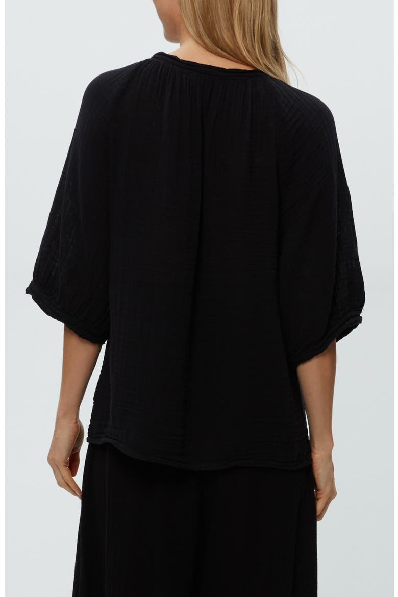Jane Puff Sleeve Top, Alternate, color, BLACK