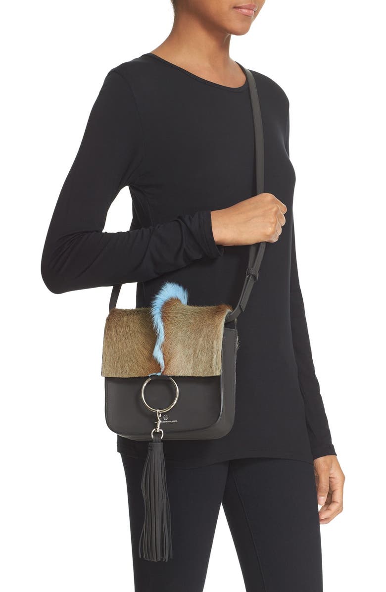 Brother Vellies 'Palma' Springbok & Leather Crossbody Bag, Alternate, color,