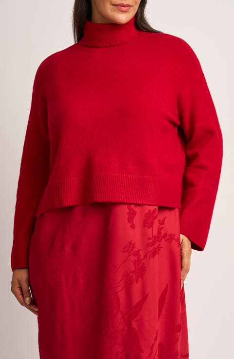Boxy Turtleneck Sweater