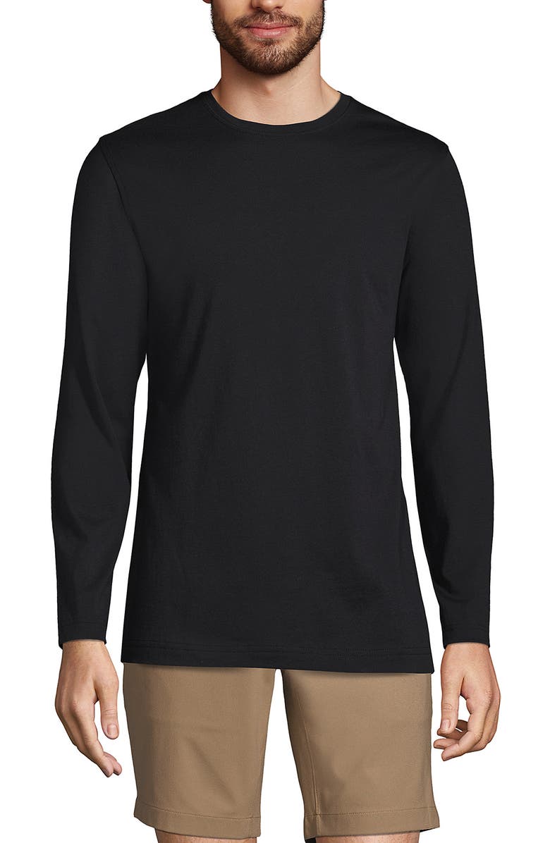 Lands' End Long Sleeve Cotton Supima Tee, Alternate, color, 