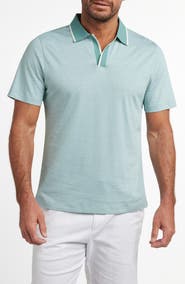 David Donahue Hemingway Cotton & Silk Polo
