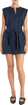 English Factory Belted Cotton Minidress