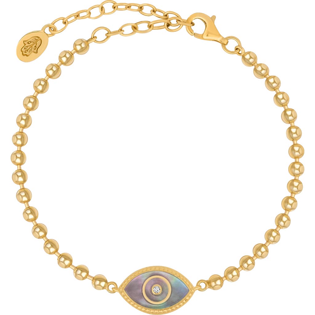 Karma And Luck Lucky Charisma Evil Eye Mother Of Pearl Bracelet