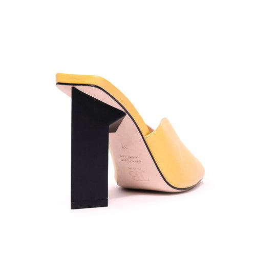 Tiffany Mule Sandals - High, Alternate, color, YELLOW