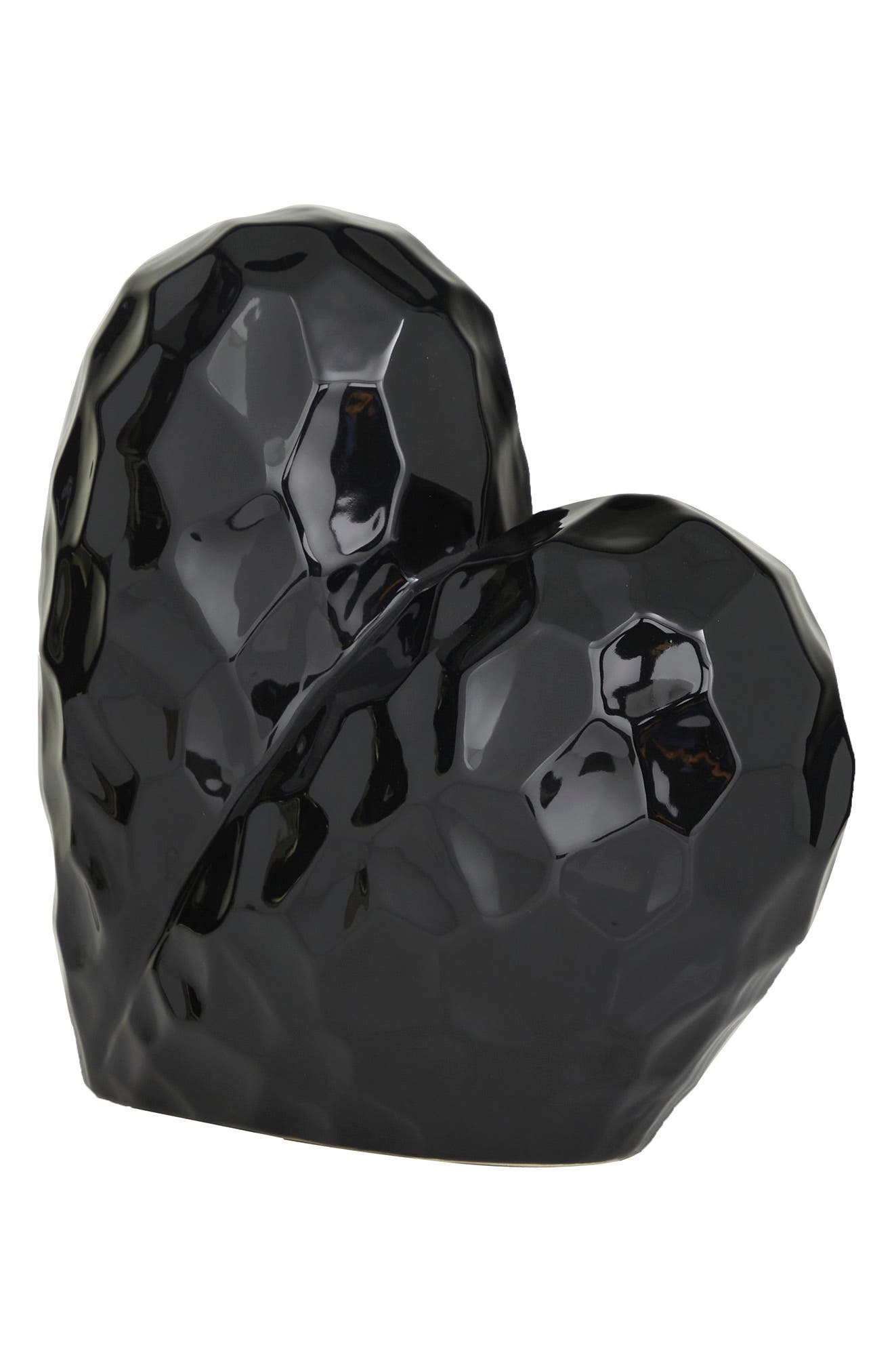 VIVIAN LUNE HOME Black Porcelain Heart Sculpture | Nordstromrack