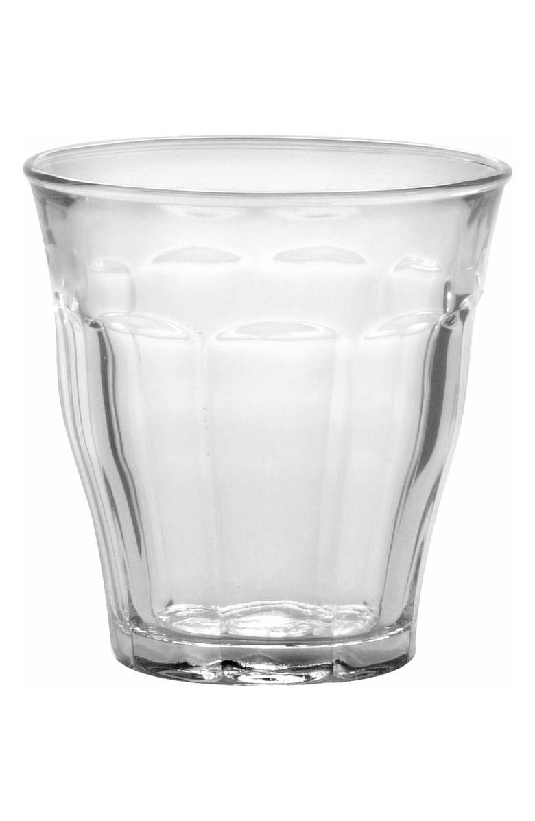Duralex USA Picardie Clear Set of 6 Tempered Glass French Tumblers, Main, color, 
