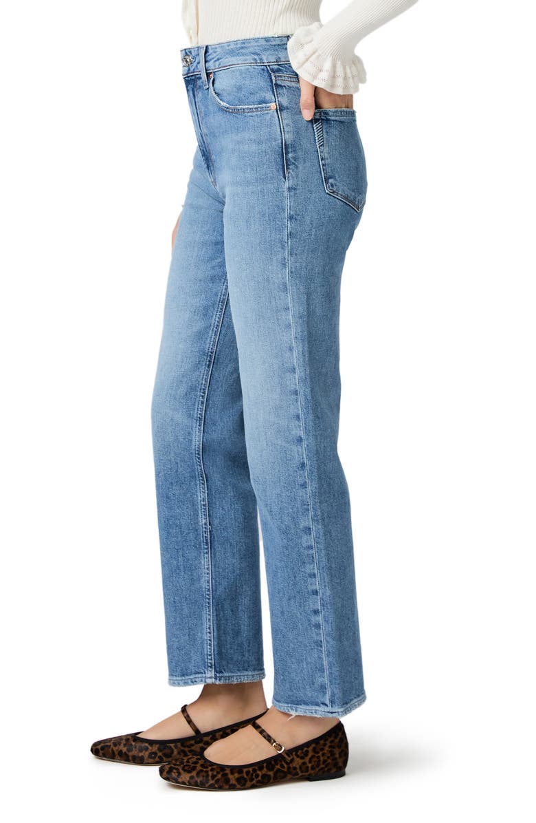 PAIGE Stevie High Waist Ankle Straight Leg Jeans, Alternate, color, Heroes