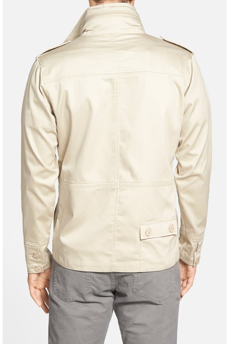 Trim Fit Military Jacket, Alternate, color, LIGHT BROWN