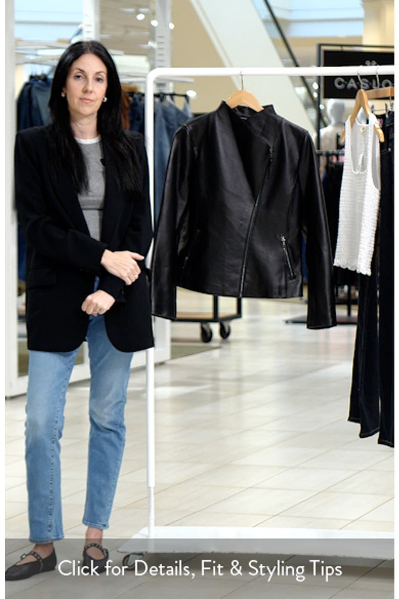 Catherine Leather Moto Jacket video