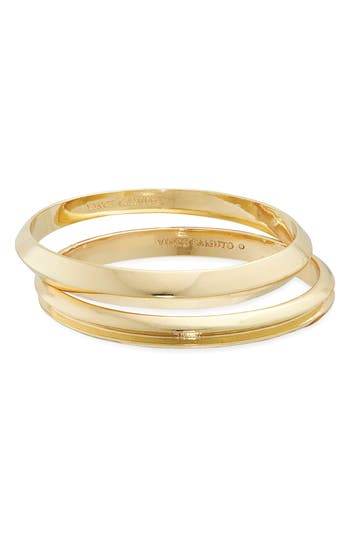 Vince Camuto Set Of 2 Bangle Bracelets In Gold
