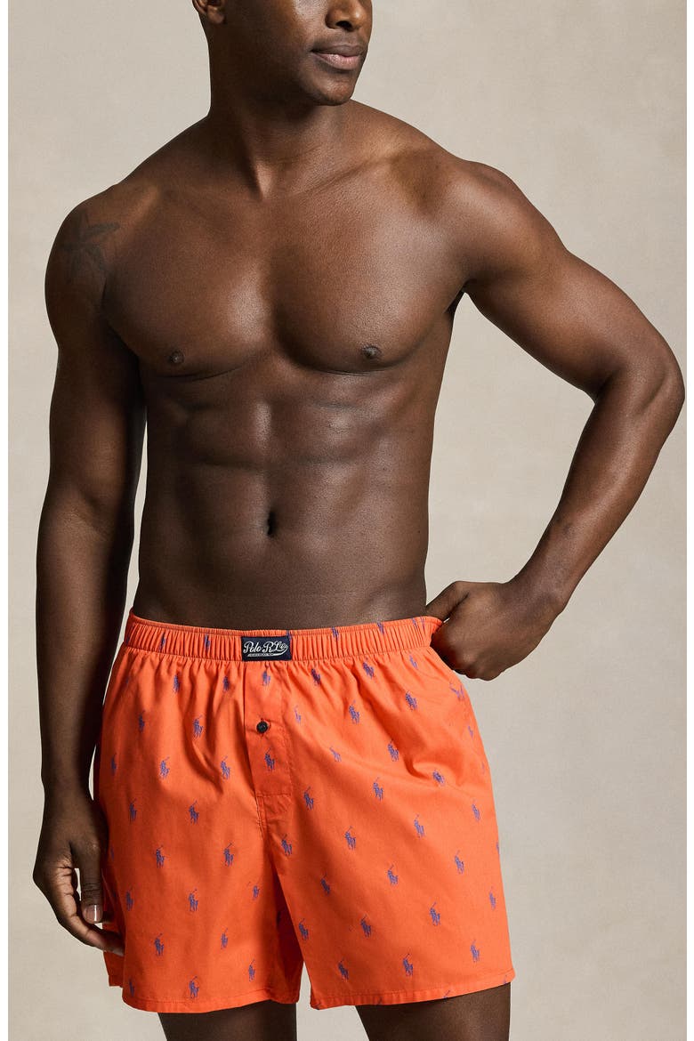 3-Pack Assorted Woven Cotton Boxers, Alternate, color, MORNING ROBE BEAR STRIPE ROBIN