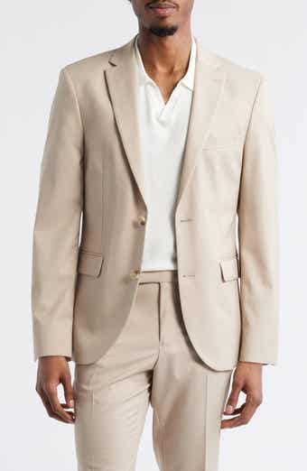 Open Edit Slim Fit Sharkskin Blazer