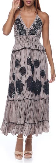 Halter Cotton Maxi Dress