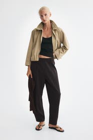 H&M Jersey Barrel-leg Pants