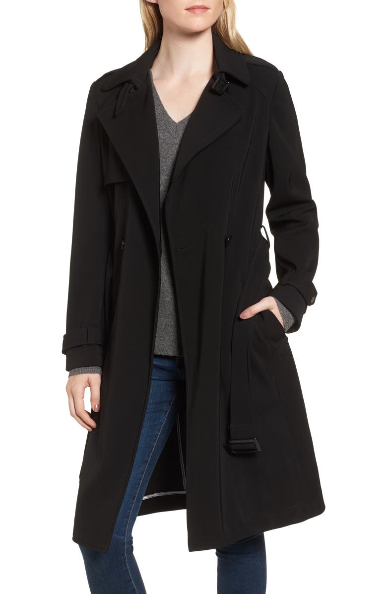 Donna Karan New York DKNY French Twill Water Resistant Trench Coat, Alternate, color, 