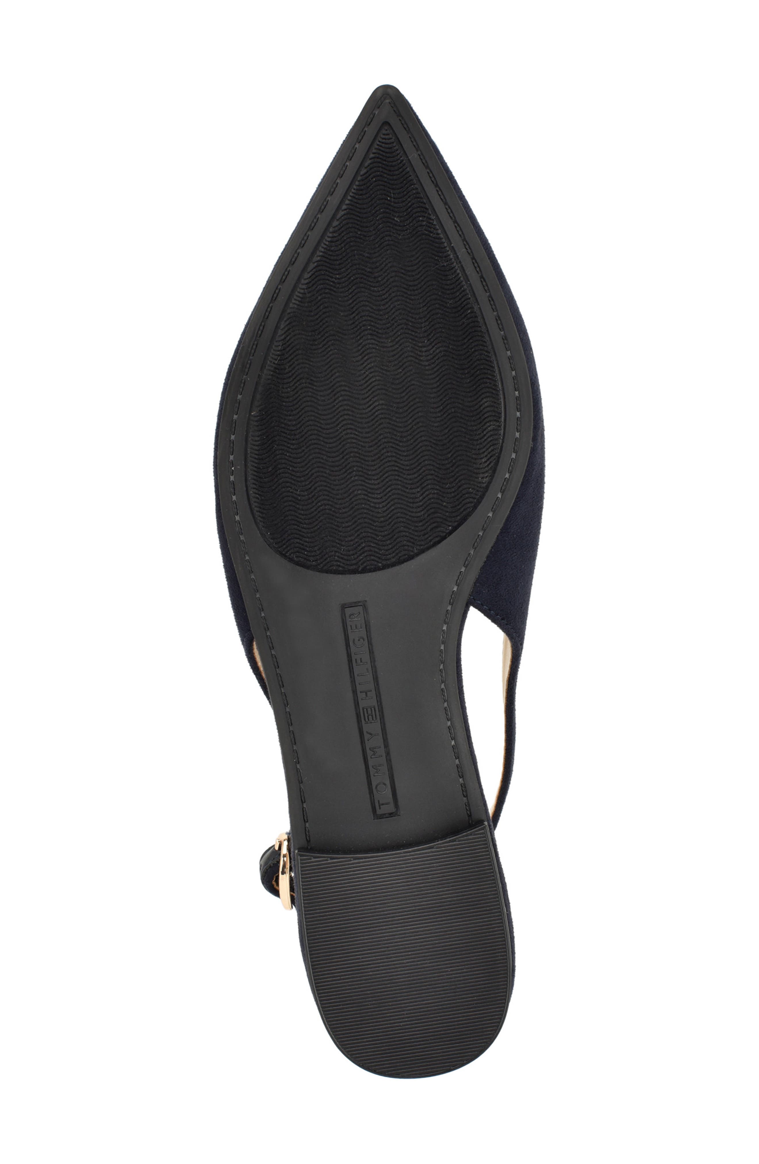 Vesly Pointed Toe Slingback Flat, Alternate, color, MARINE
