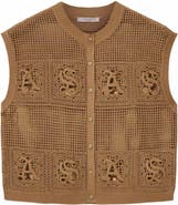 AllSaints Kyra Open Stitch Sweater Vest
